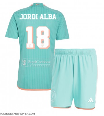 Inter Miami Jordi Alba #18 Tredjetrøje Børn 2024-25 Kortærmet (+ Korte bukser)